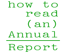 How to Read an Annual Report